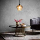 Pickford Champagne Metal & Marble Coffee Table by Abode