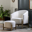 Tindon Footstool Natural by Abode