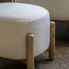 Tindon Footstool Natural by Abode