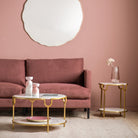 Weston White Marble Side Table by Abode