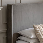 Halstead Double Bed Frame Taupe by Abode