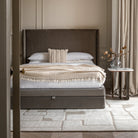 Halstead Double Bed Frame Taupe by Abode