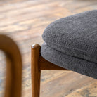 Datsun Footstool Charcoal Fabric by Abode