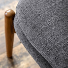 Datsun Footstool Charcoal Fabric by Abode