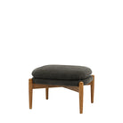 Datsun Footstool Charcoal Fabric by Abode