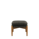 Datsun Footstool Charcoal Fabric by Abode