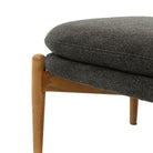 Datsun Footstool Charcoal Fabric by Abode