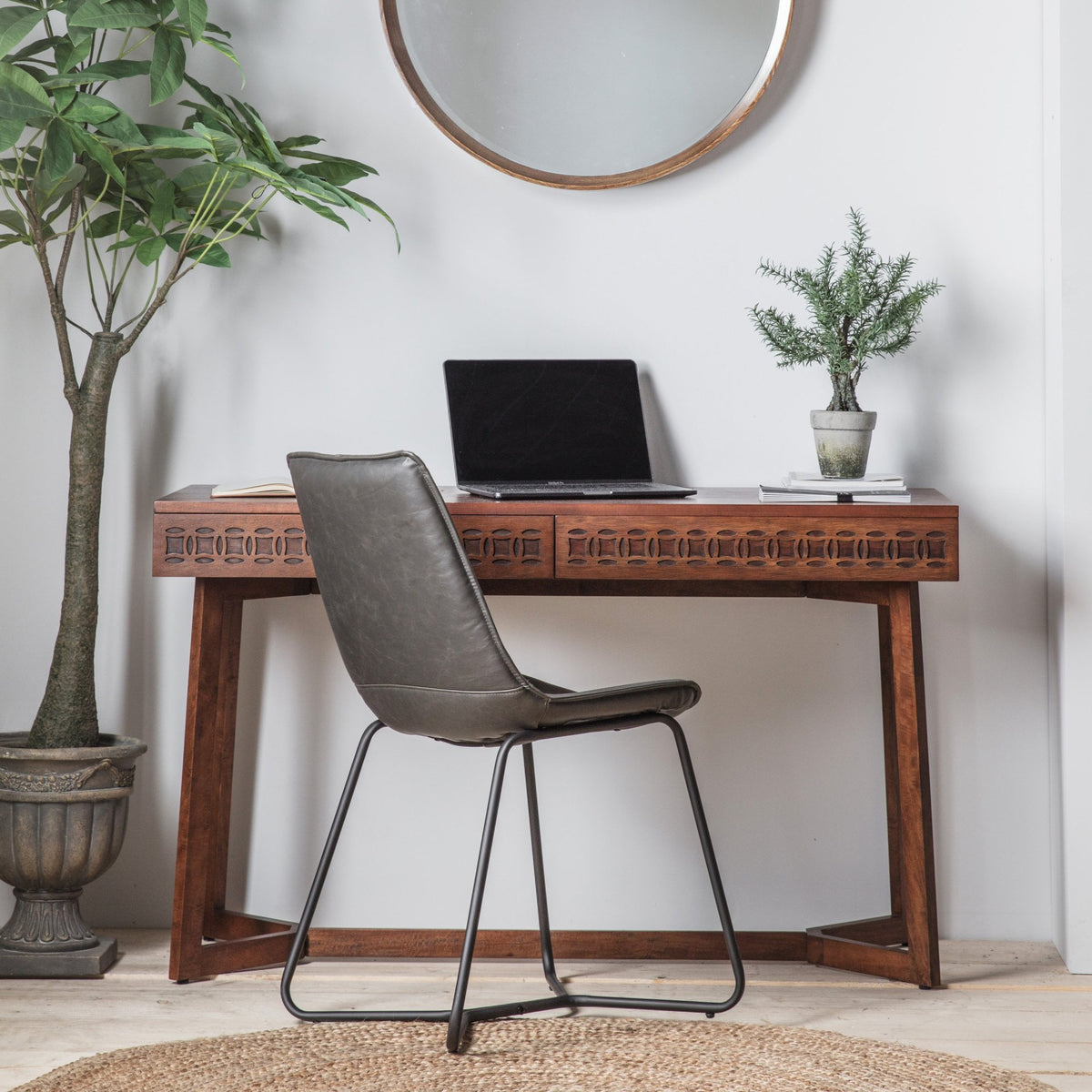 Boho Retreat Mahogany & Mango Wood Console Table – Decorum Interiors