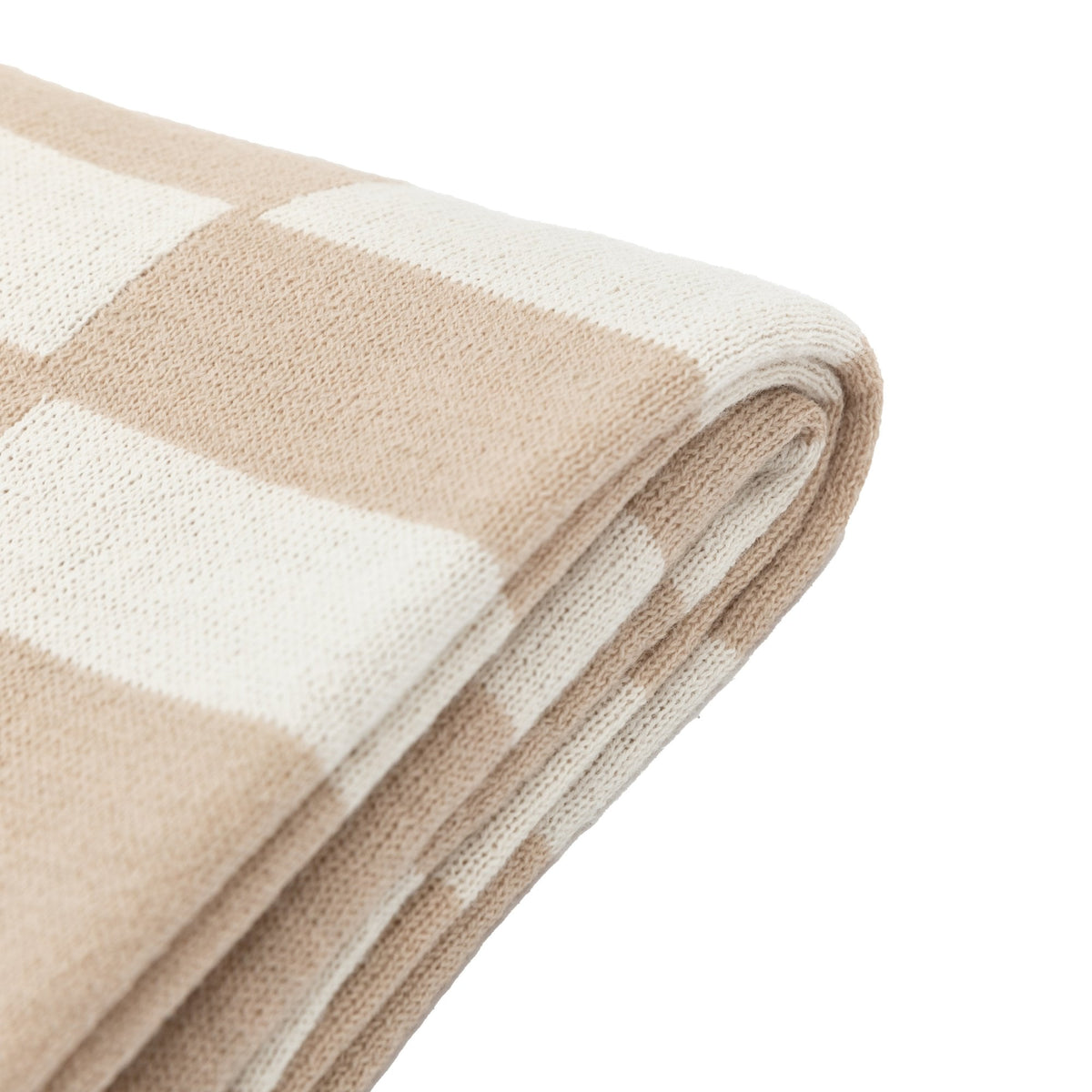 Lohko Knitted Throw Taupe by Abode