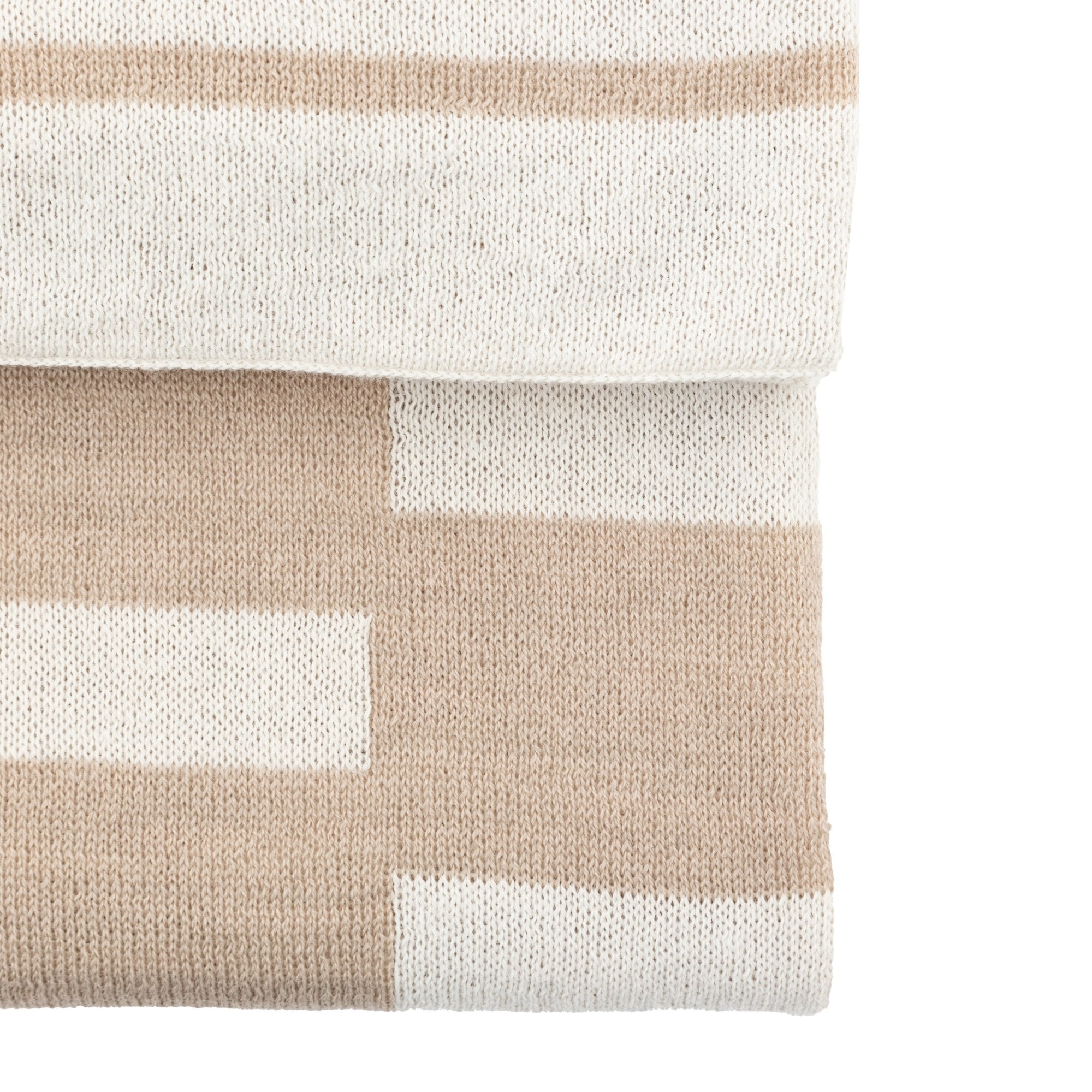 Lohko Knitted Throw Taupe by Abode
