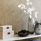 Somero Small Matte Light Brown Glass Vase by Light & Living