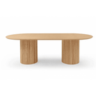 Lantine 240 Dining Table - Pill Shaped - Ash Oak by Tommy Franks