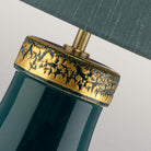Havering Azure-Turquoise table Lamp & Shade by Quintiesse