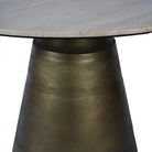 Clifton II Light Travertine Round Dining Table 120cm by Libra Interiors