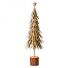 Feathered Metal Gold Tree Sculpture 68cm by Libra Interiors