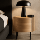 Lantine Ash Oak Bedside Table by Tommy Franks