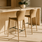 Sarzana Dark Marble Bar Stool by Tommy Franks