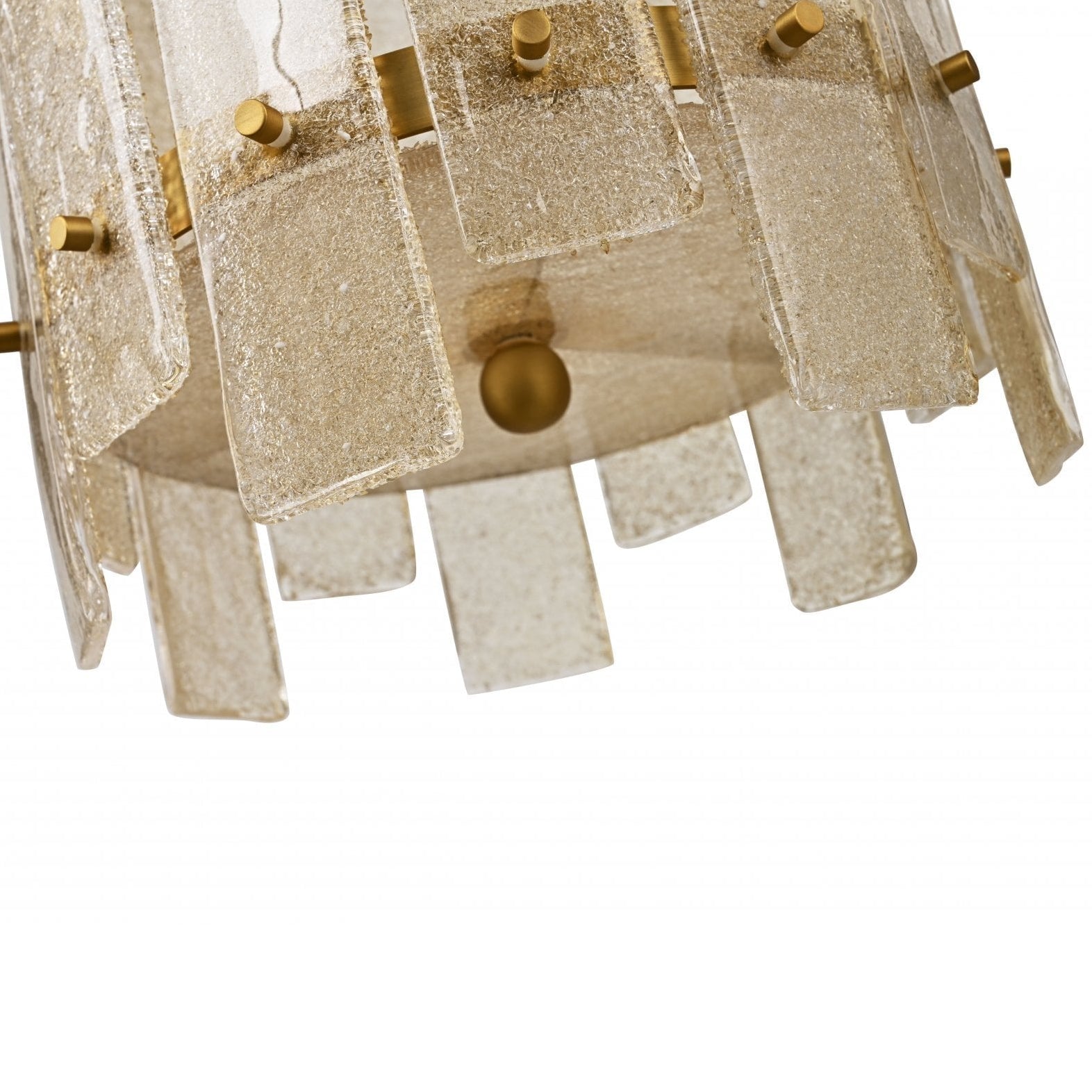 Dalma Antique Brass Pendant Light with Hand Blown Glass by Luxe Collection