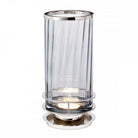 Arno Polished Nickel Table Lamp & Smoked Glass Shade by Quintiesse