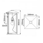 Ashbern Large 1 Light Lantern Wall Light by Quintiesse
