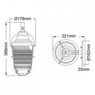 Chance Harbor Small 1 Light Lantern Wall Light by Quintiesse