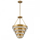 Echelon Heritage Brass Pendant Light by Quintiesse