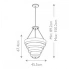 Echelon Heritage Brass Pendant Light by Quintiesse