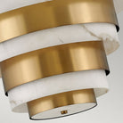 Echelon Heritage Brass 8 Light Pendant Light by Quintiesse