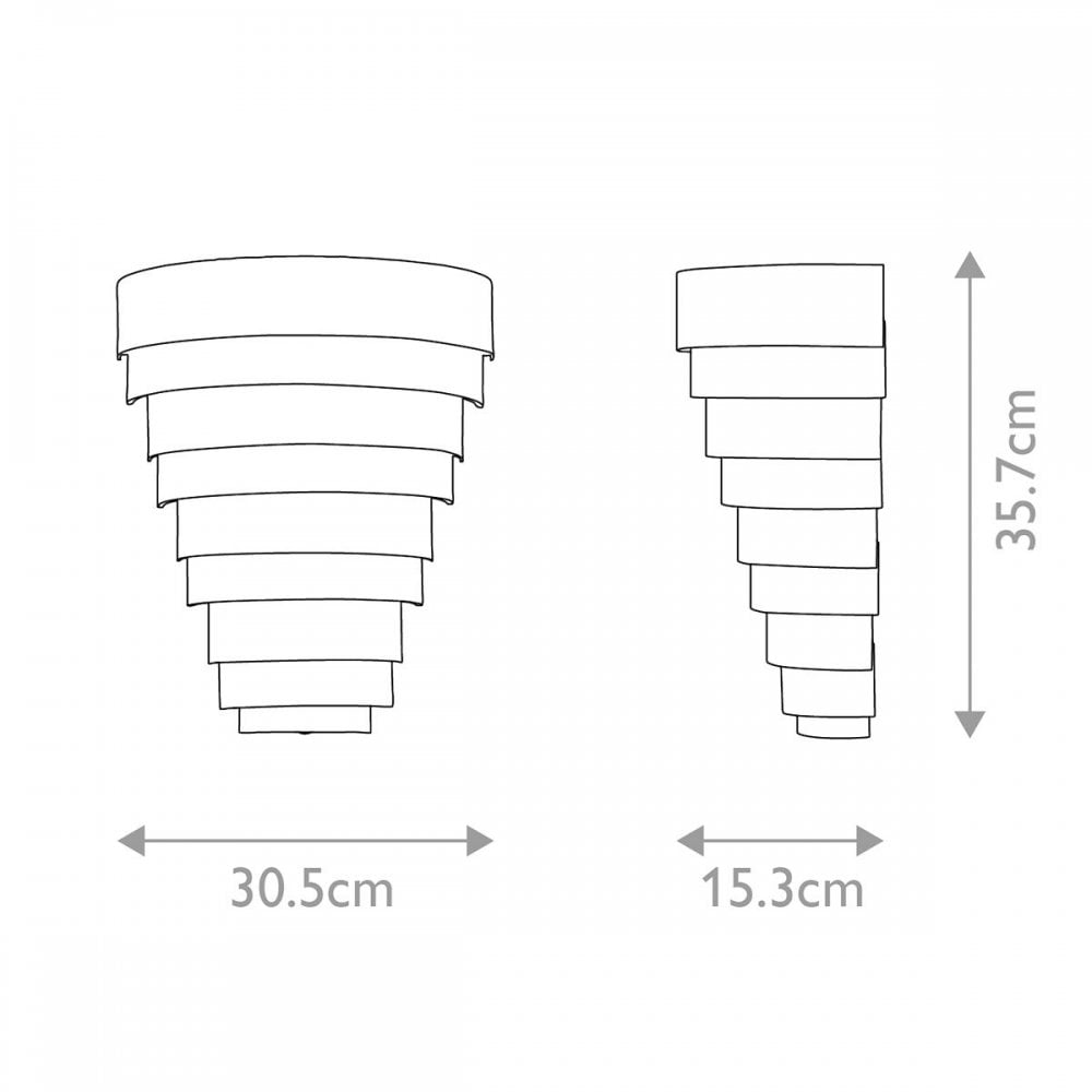 Echelon Heritage Brass LED Wall Light by Quintiesse