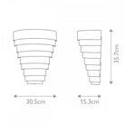Echelon Heritage Brass LED Wall Light by Quintiesse