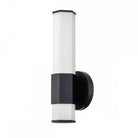 Facet Black Single LED Glass Wall Light by Quintiesse