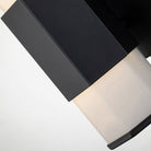 Facet Black Single LED Glass Wall Light by Quintiesse