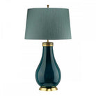 Havering Azure-Turquoise table Lamp & Shade by Quintiesse