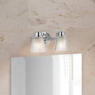 Hudson Polished Chrome 2 Light Wall Light by Quintiesse