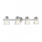 Hudson Polished Chrome 4 Light Wall Light by Quintiesse