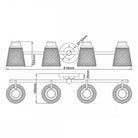 Hudson Polished Chrome 4 Light Wall Light by Quintiesse