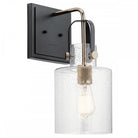 Kitner Polished Nickel Glass Wall Light by Quintiesse