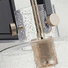 Kitner Polished Nickel Glass Wall Light by Quintiesse