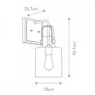 Kitner Polished Nickel Glass Wall Light by Quintiesse