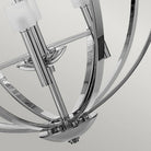 Mondo Polished Chrome 8 Light Chandelier by Quintiesse