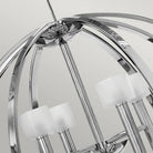 Mondo Polished Chrome 8 Light Chandelier by Quintiesse