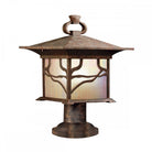 Morris Pedestal Lantern Post Light Distressed Copper by Quintiesse