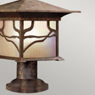 Morris Pedestal Lantern Post Light Distressed Copper by Quintiesse