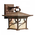 Morris Medium Lantern Wall Light Distressed Copper by Quintiesse