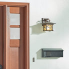 Morris Medium Lantern Wall Light Distressed Copper by Quintiesse