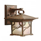 Morris Small Lantern Wall Light Distressed Copper by Quintiesse