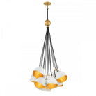 Nula Shell White & Gold Cluster Pendant Light by Quintiesse