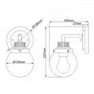 Poppy Polished Chrome Wall Light by Quintiesse