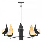 Ren Black & Gold 5 Light Chandelier by Quintiesse