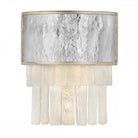 Reverie Stainless Steel & Champagne Gold 2 Light Wall Light by Quintiesse
